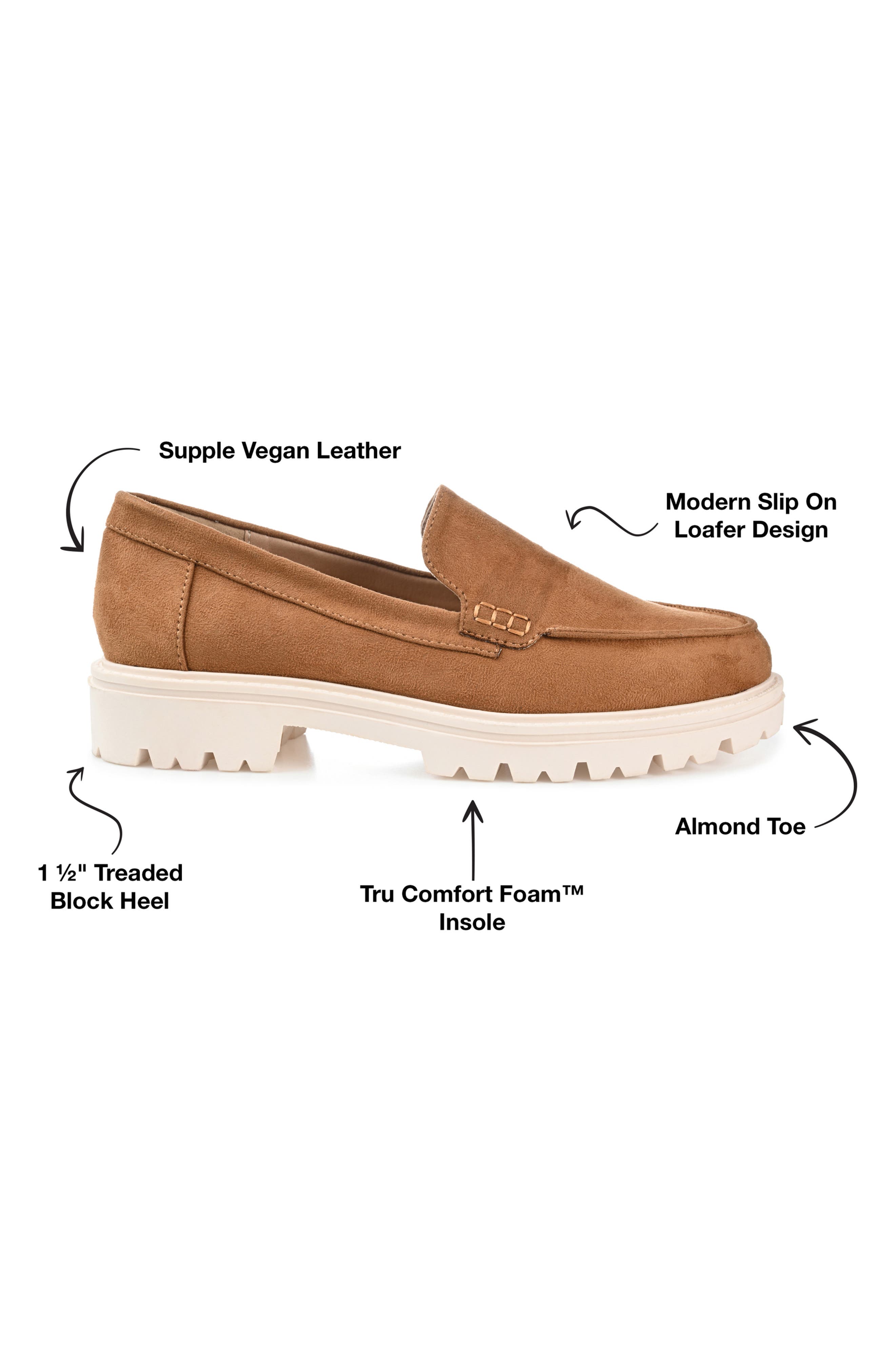 Journee Collection Ericka Lug Sole Platform Loafer - Wide Width, Alternate, color, Tan