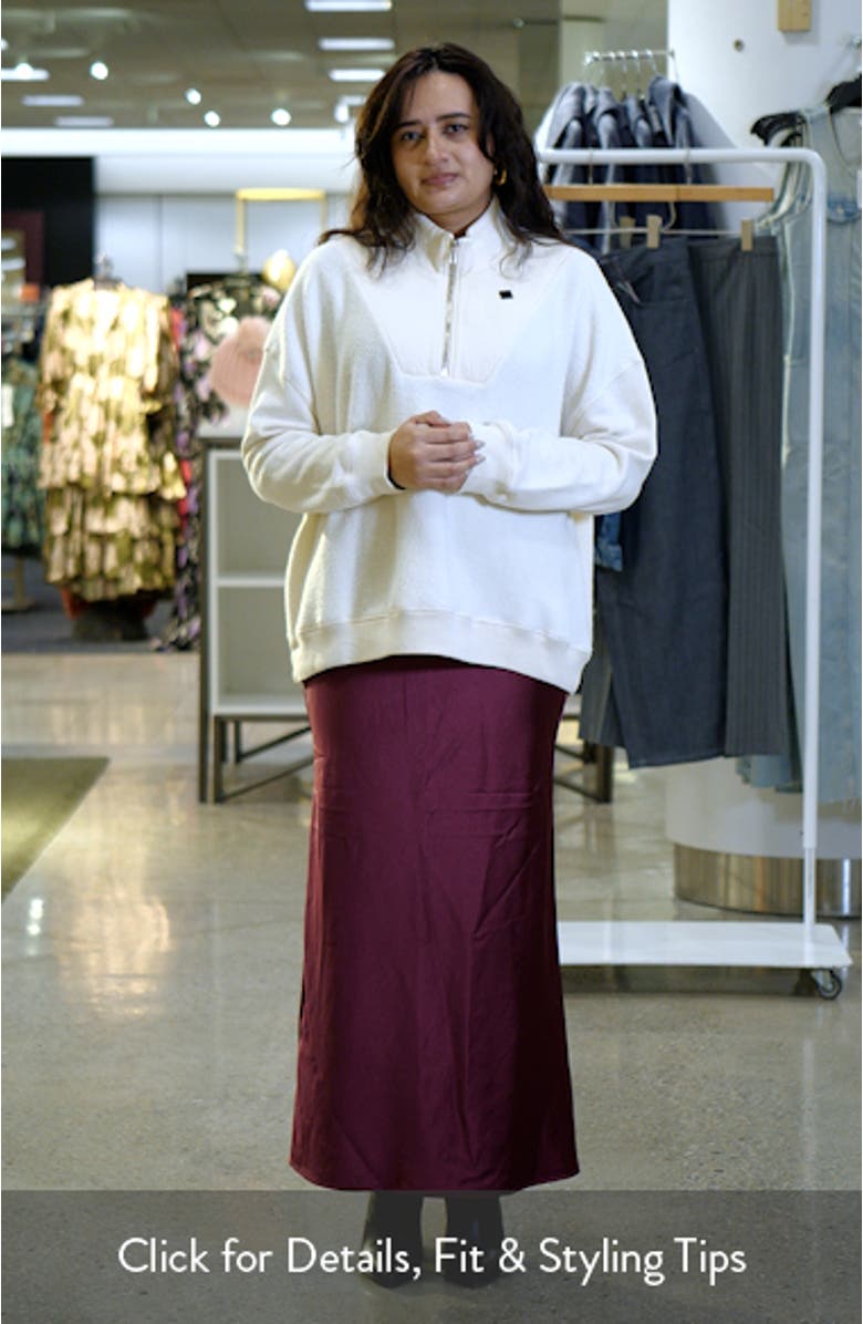 The Slouch Mixed Media Half-Zip Pullover, sales video thumbnail