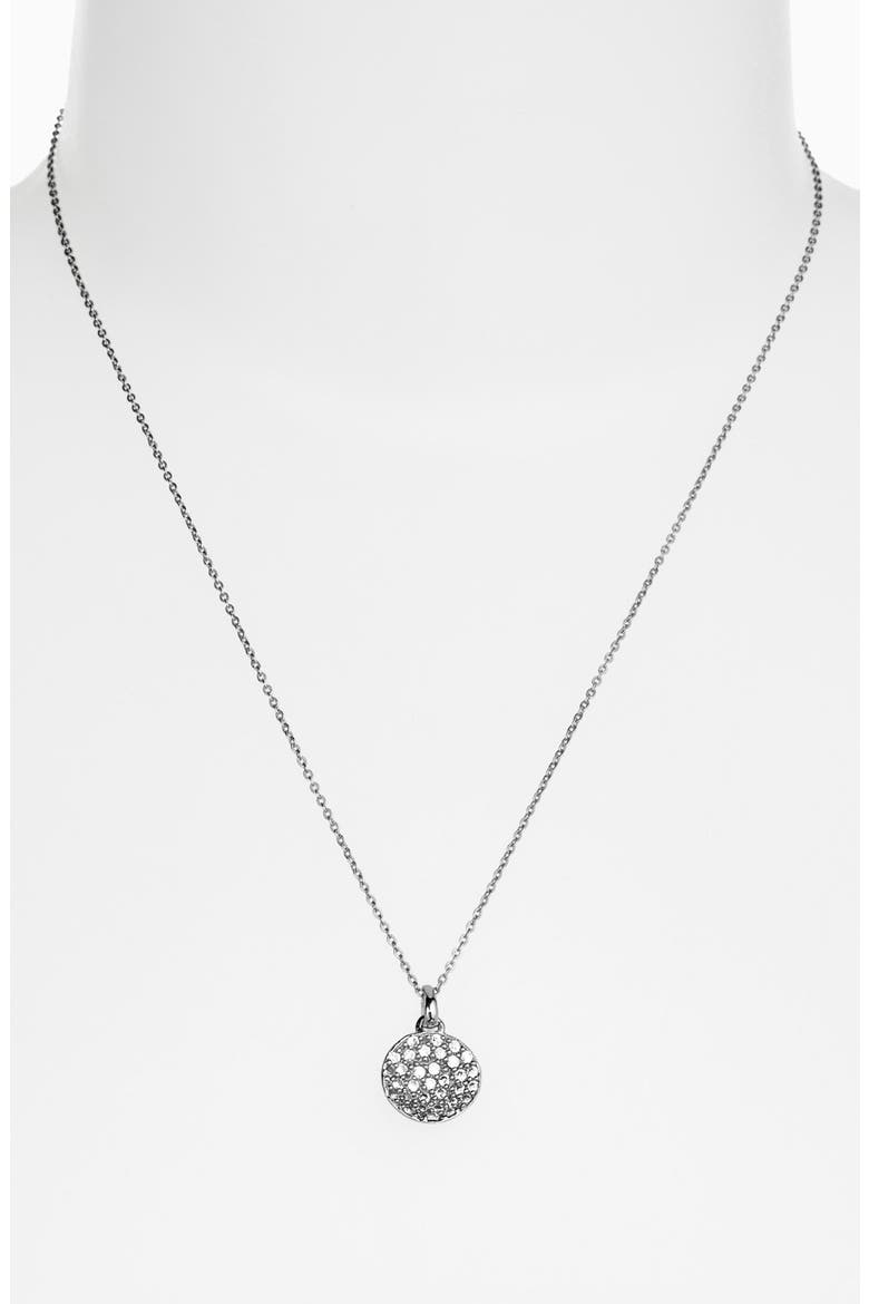 'Mini Nicole' Pendant Necklace, Alternate, color, SILVER/ CLEAR