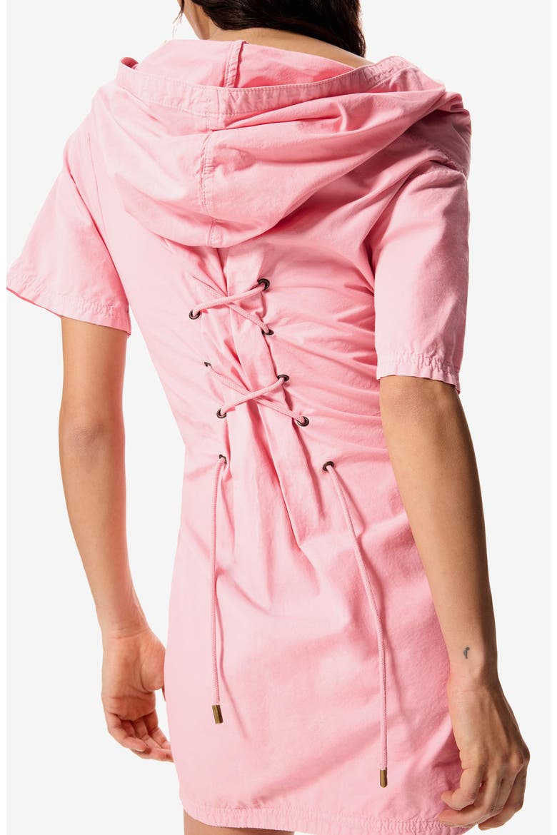 Short Sleeve Hooded Shirtdress, Alternate, color, LIGHT PINK