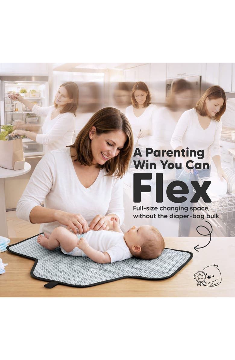 KeaBabies Flex Diaper Changing Pad, Alternate, color, Black Geo