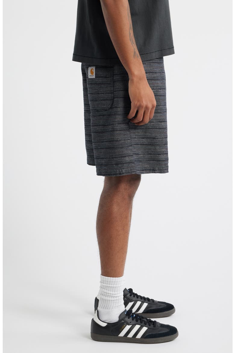 Gellar Cotton Jacquard Shorts, Alternate, color, GELLAR STRIP/BLACK RINSED