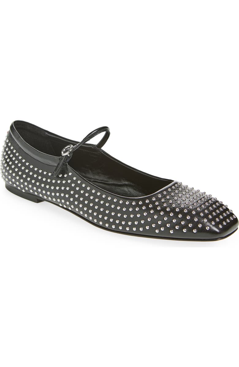 aeyde Uma Mary Jane Flat, Main, color, Black