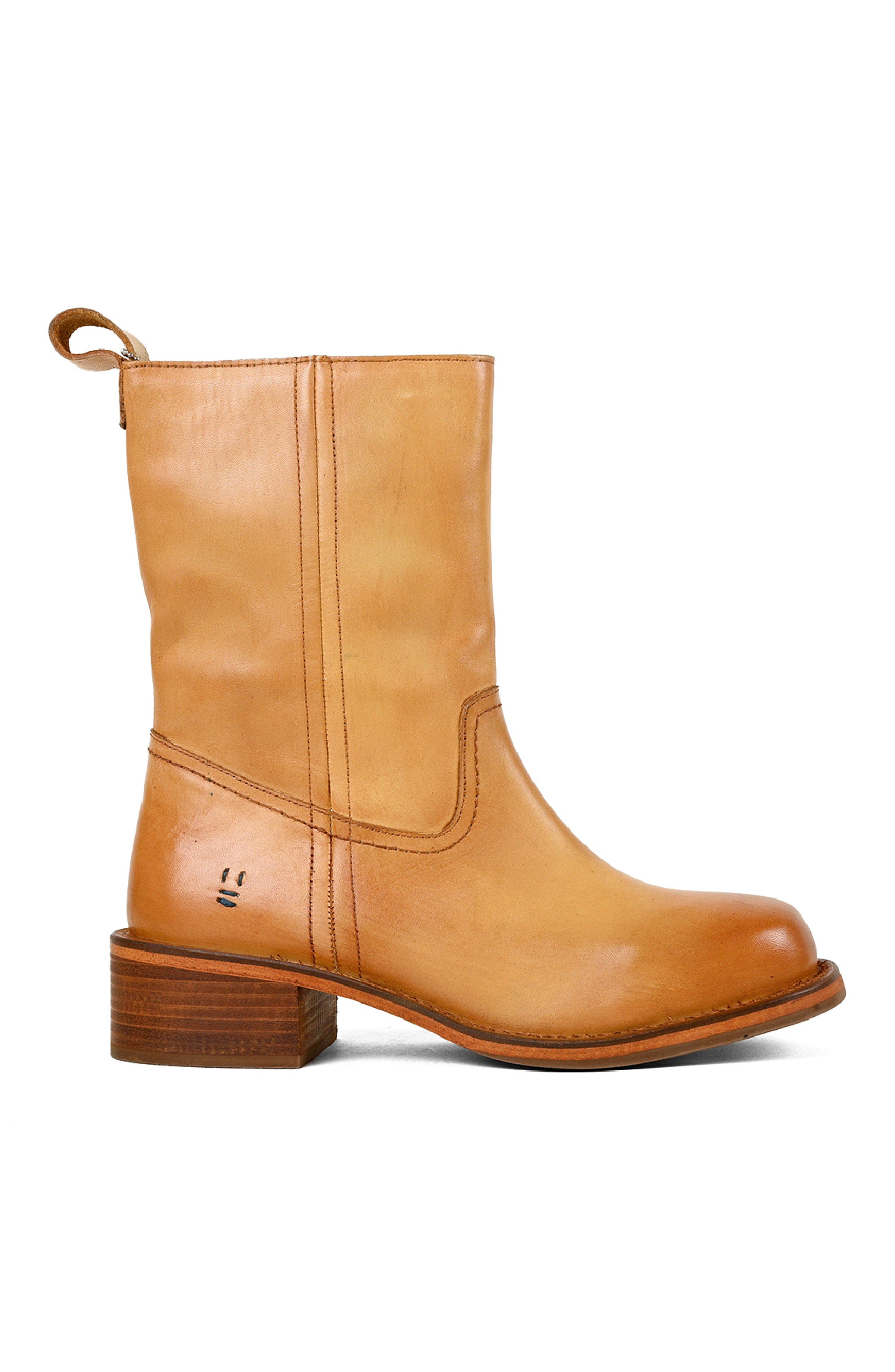 Splitter Boot, Alternate, color, Banana Tan Distressed
