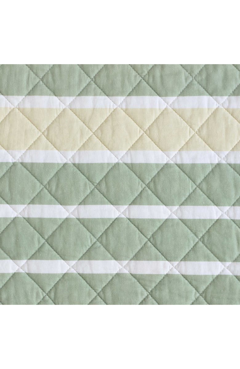 Nautica Varadero Stripe Reversible Cotton Quilt & Sham Set, Alternate, color, Green Multi