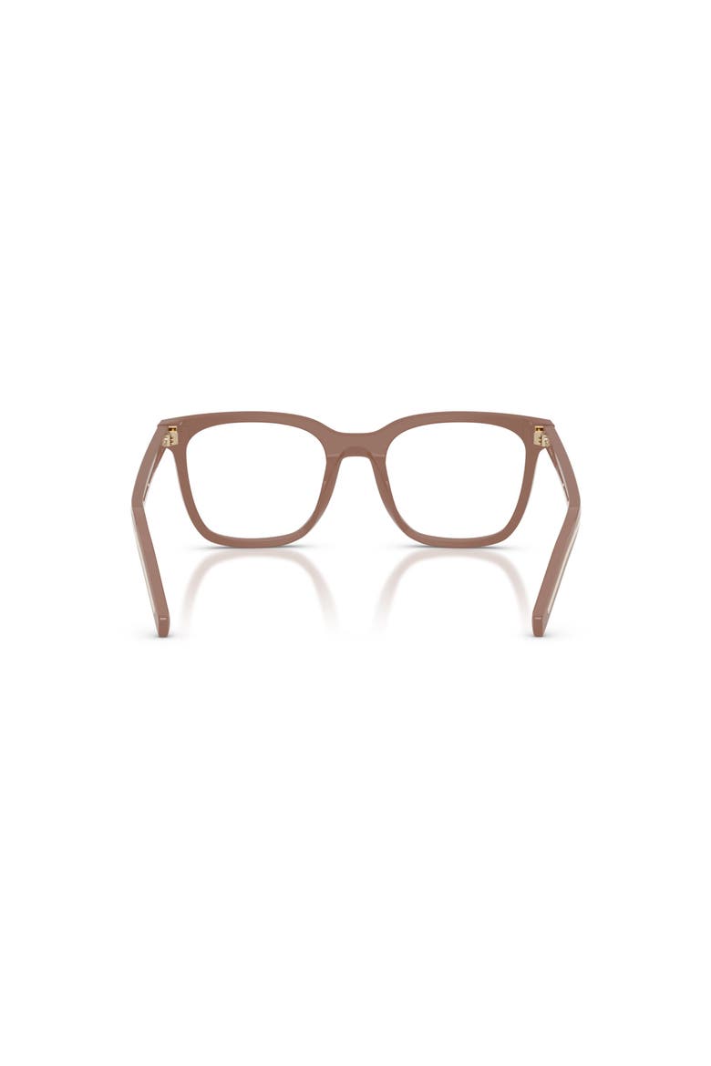 50mm Rectangle optical glasses, Alternate, color, Brown