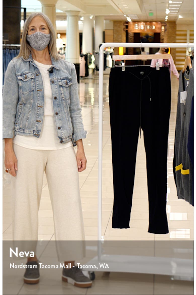 Men's Trim Fit Stripe Fleece Wool Pants video