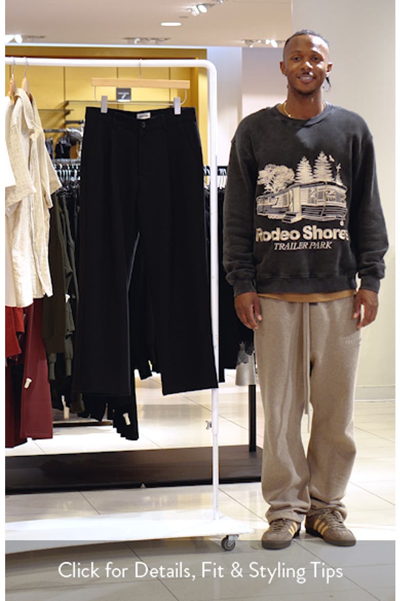 Relaxed Pleated Stretch Twill Pants video