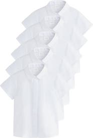 NEXT Kids' 5-Pack Girls Uniform Button-Up Shirt