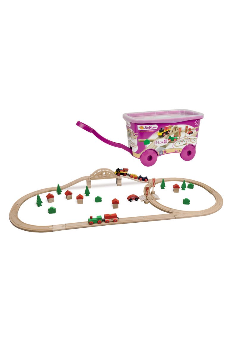 Simba Toys Eichhorn 55 Piece Wooden Train Set, Alternate, color,