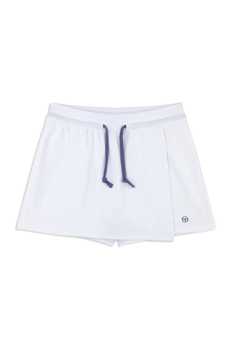 Agata Wrap Skort, Alternate, color, BRILLIANT WHITE