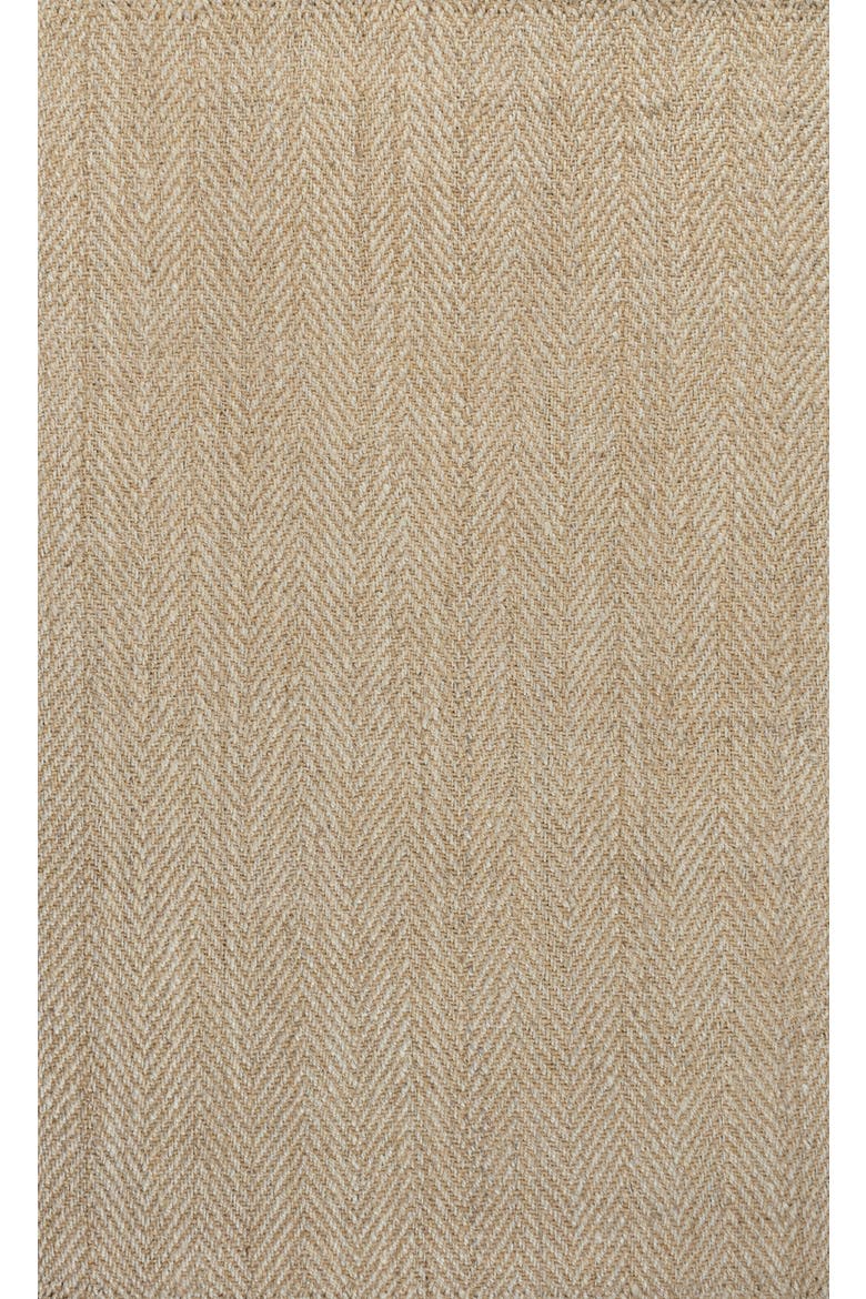 Espina Hand Woven Herringbone Chunky Jute Area Rug, Main, color, Ivory
