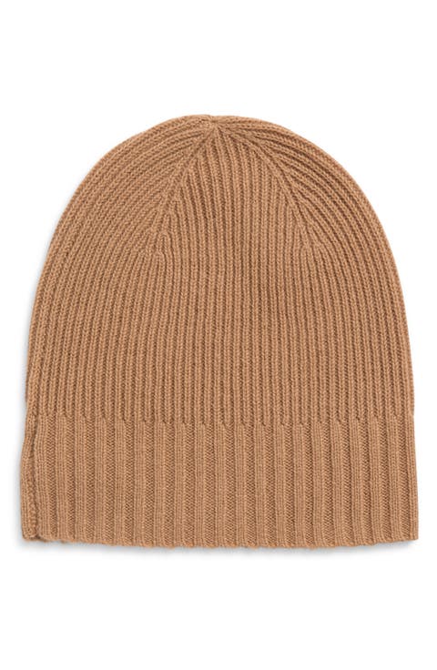 Rib Cashmere Beanie