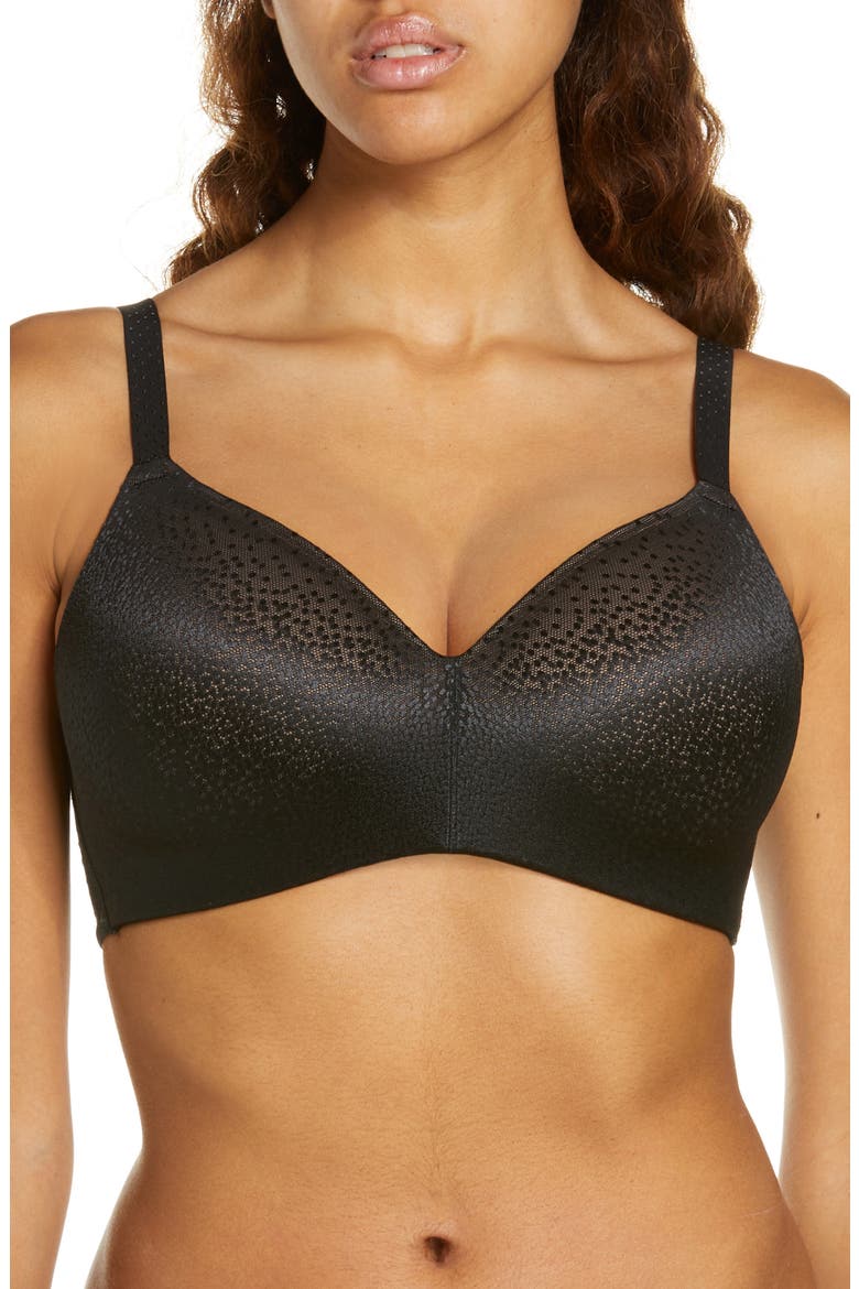 Back Appeal™ Wirefree T-Shirt Bra, Main, color, BLACK