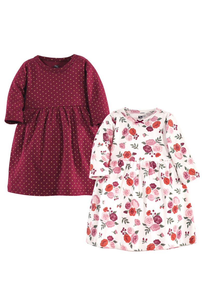 Two Pack of Long-Sleeve Dress, Main, color, Fall Floral