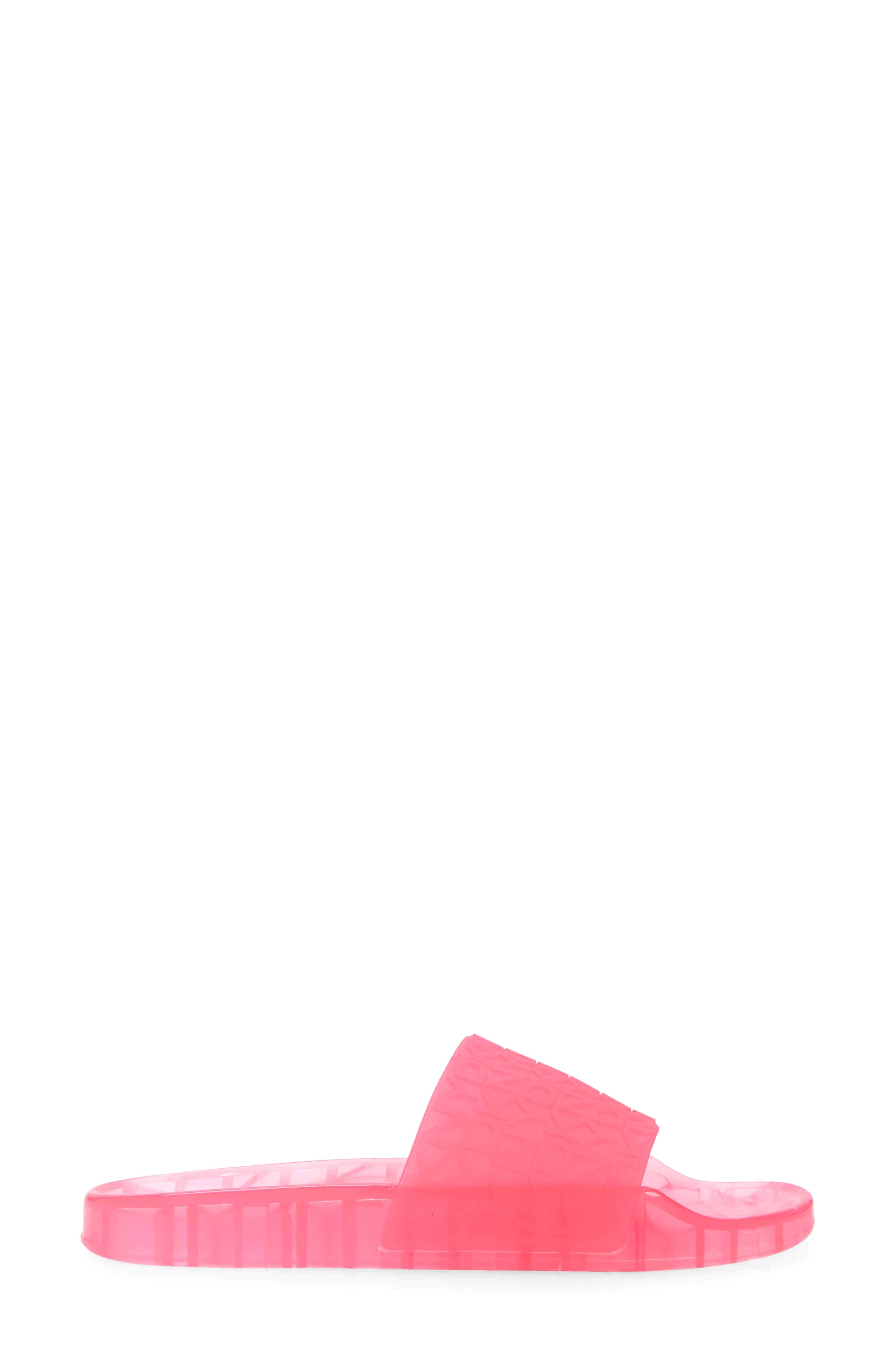 DKNY Tinzli Jelly Slide Sandal, Alternate, color, Fuchsia