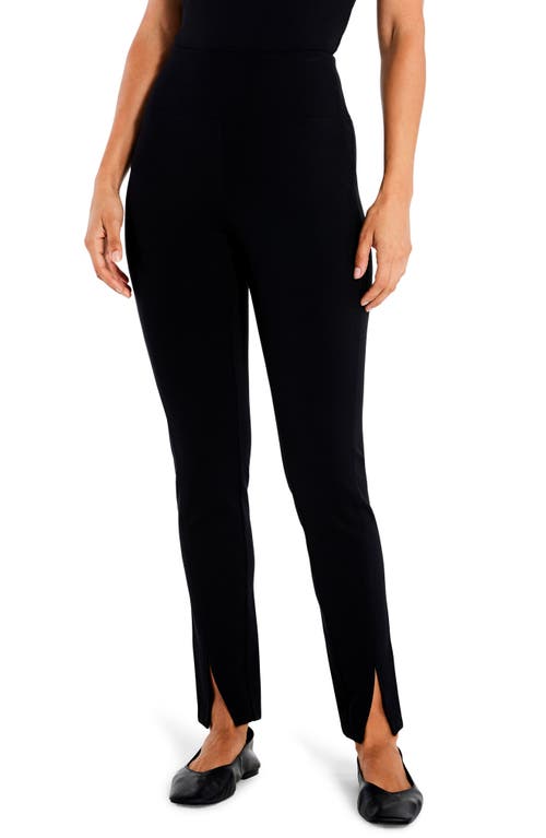 NIC+ZOE Ponte Ankle Leggings in Black Onyx