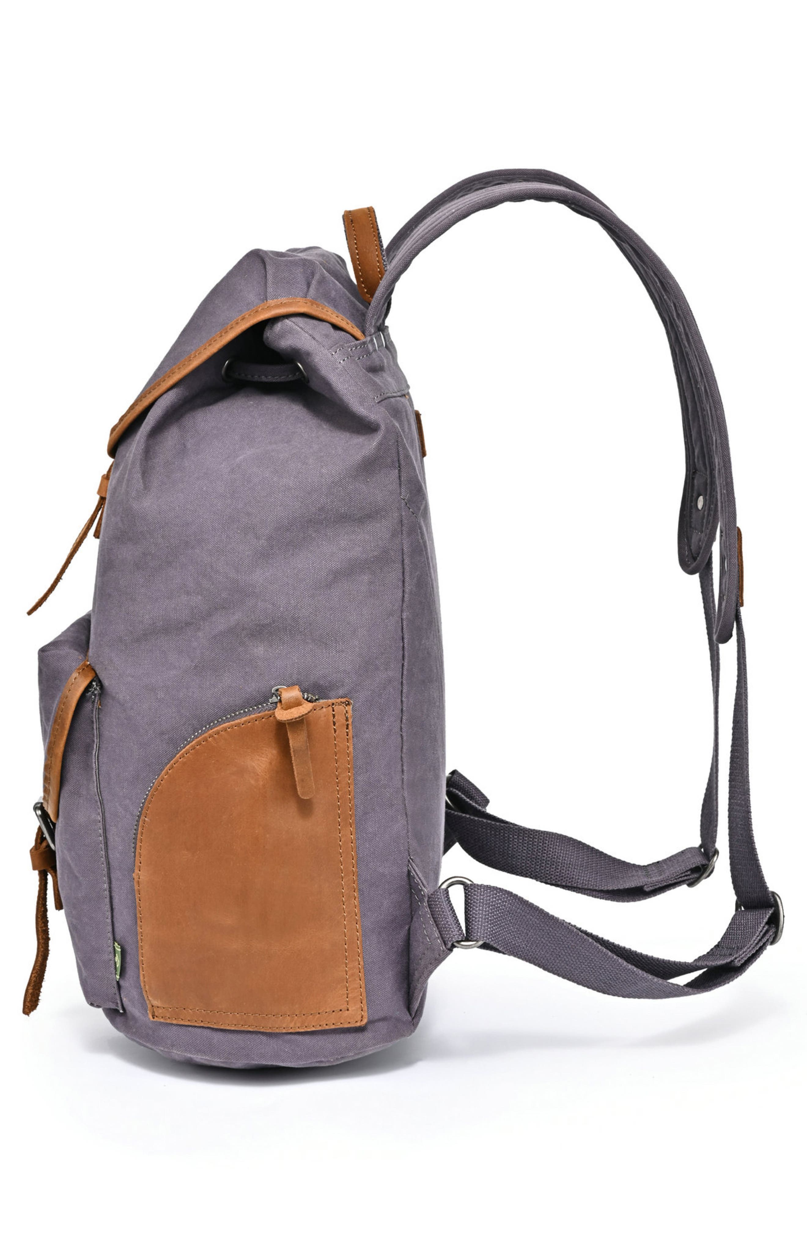 Milo Canvas Backpack, Alternate, color, GREY