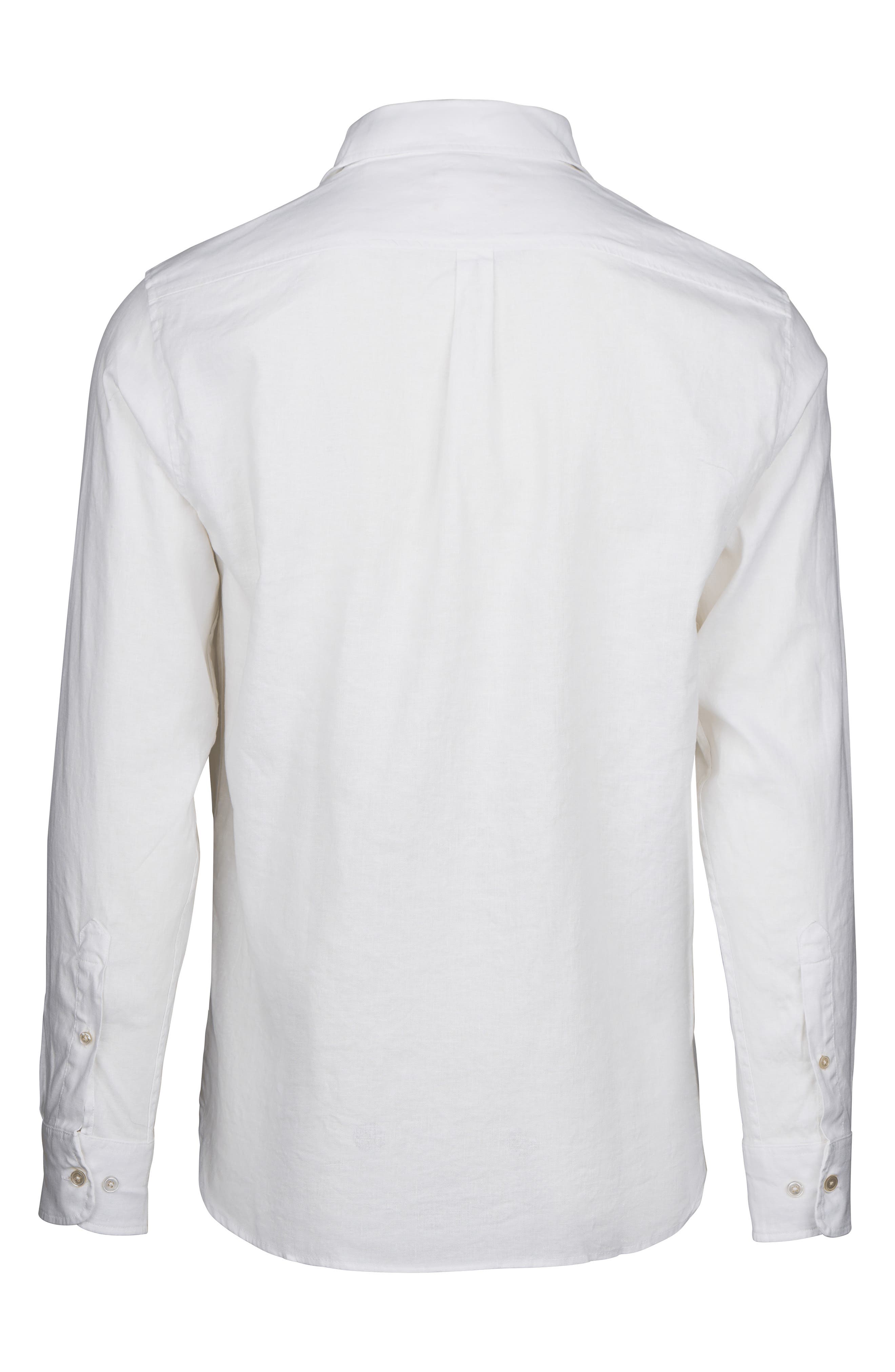 Santorini Stretch Linen & Cotton Button-Up Shirt - image 4