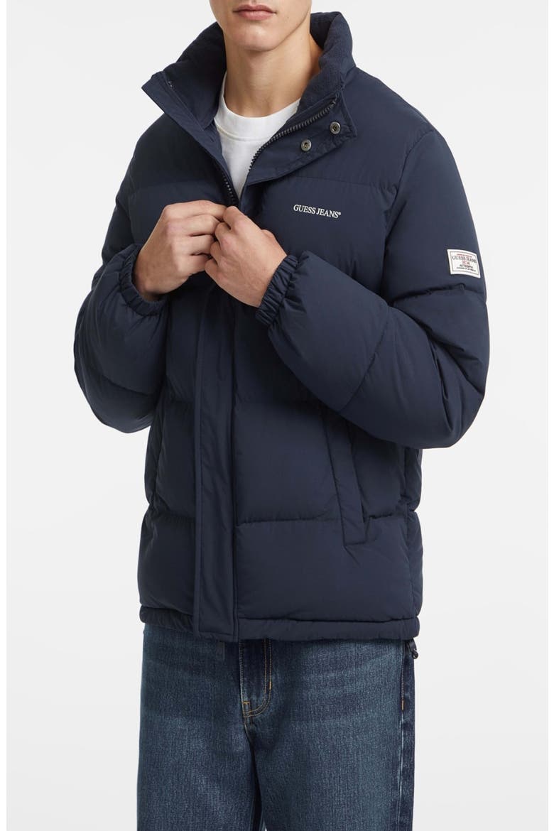 Puffer Jacket, Main, color, NAVY