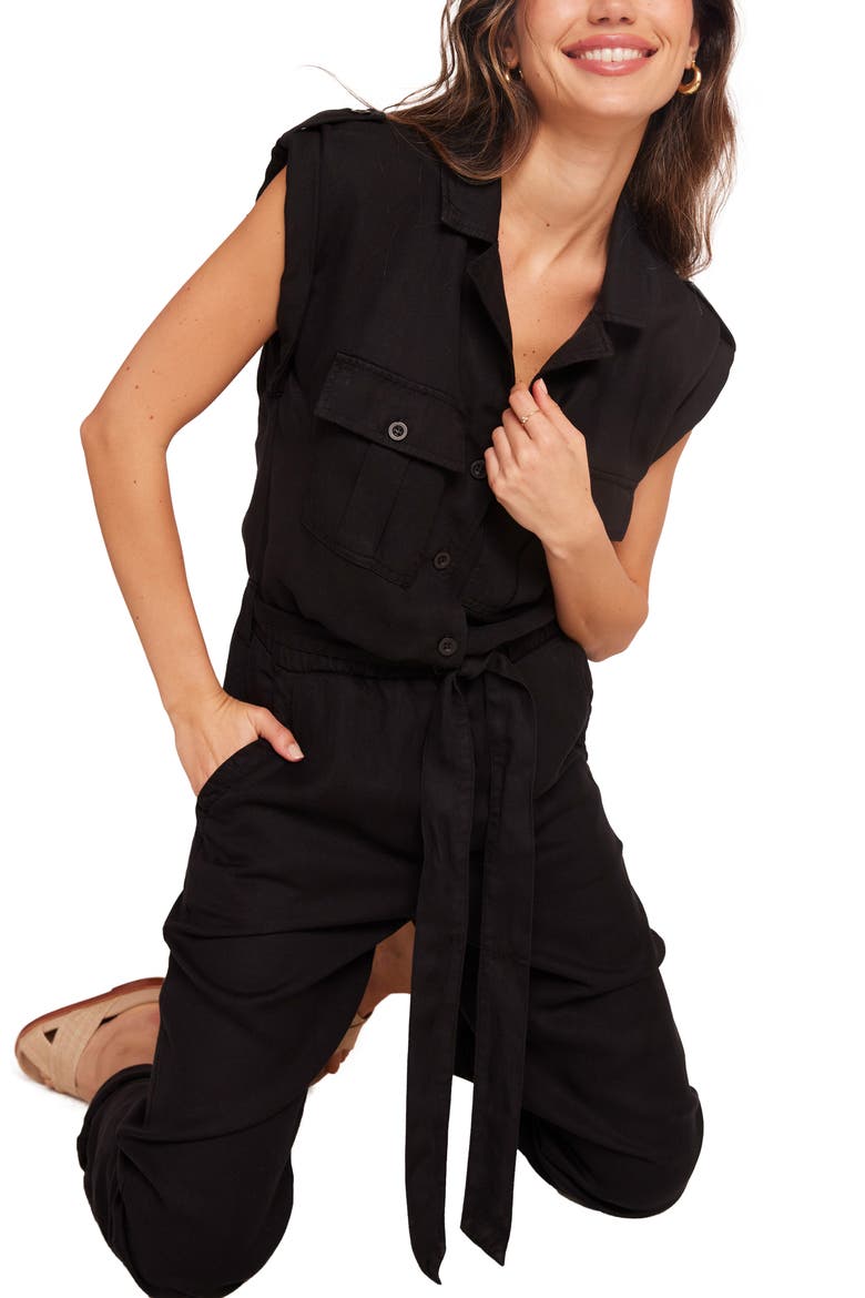 Parker Jumpsuit, Alternate, color, BLACK
