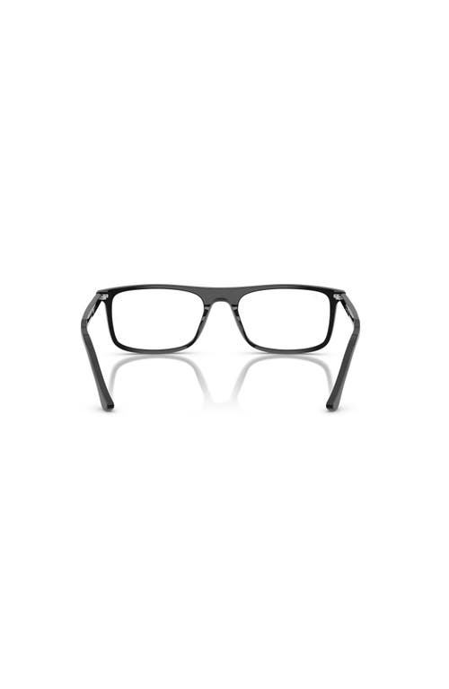 Ray Ban Ray-ban 53mm Rectangle Optical Glasses In Black