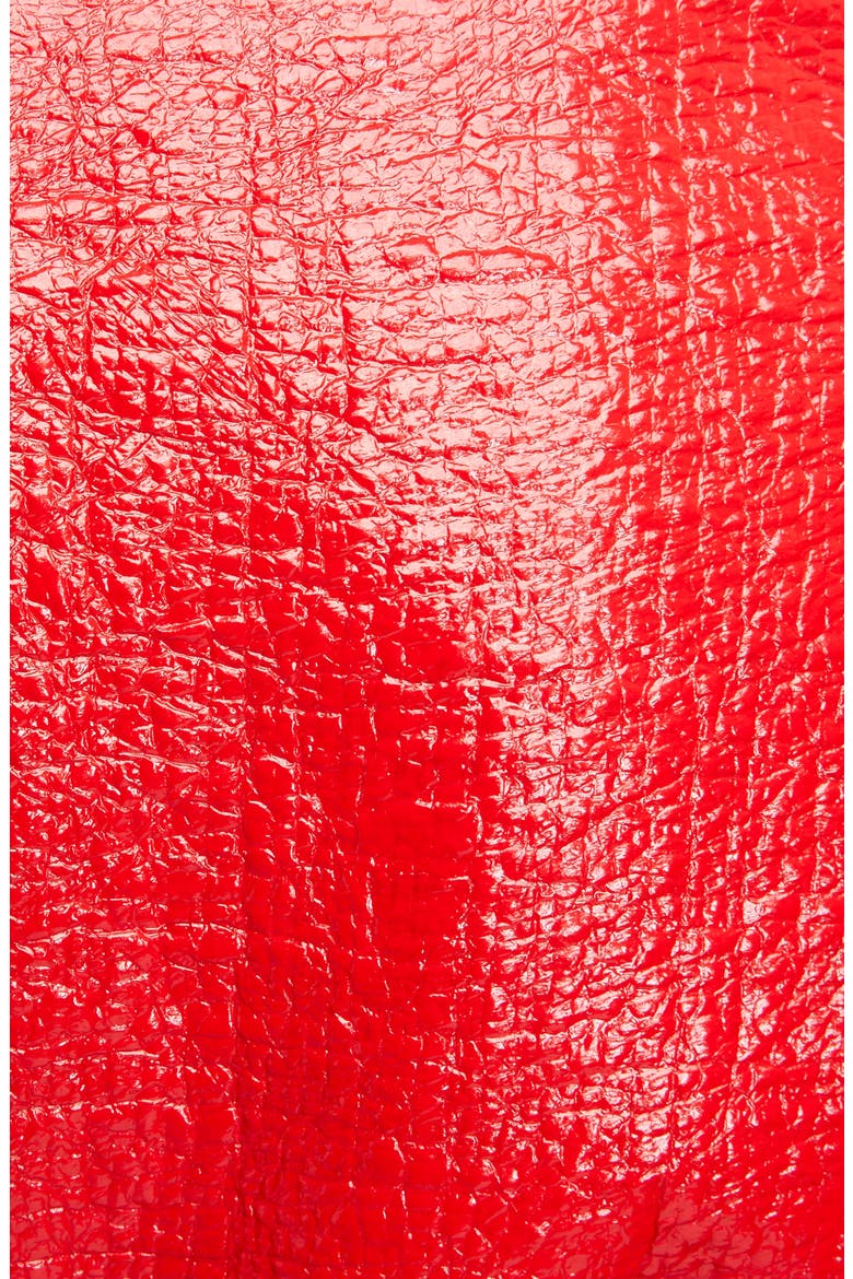 Laminated Tweed Coat, Alternate, color, RED