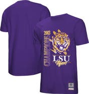 Mitchell & Ness Men's Mitchell & Ness Purple LSU Tigers Retro Brush Mineral Wash T-Shirt