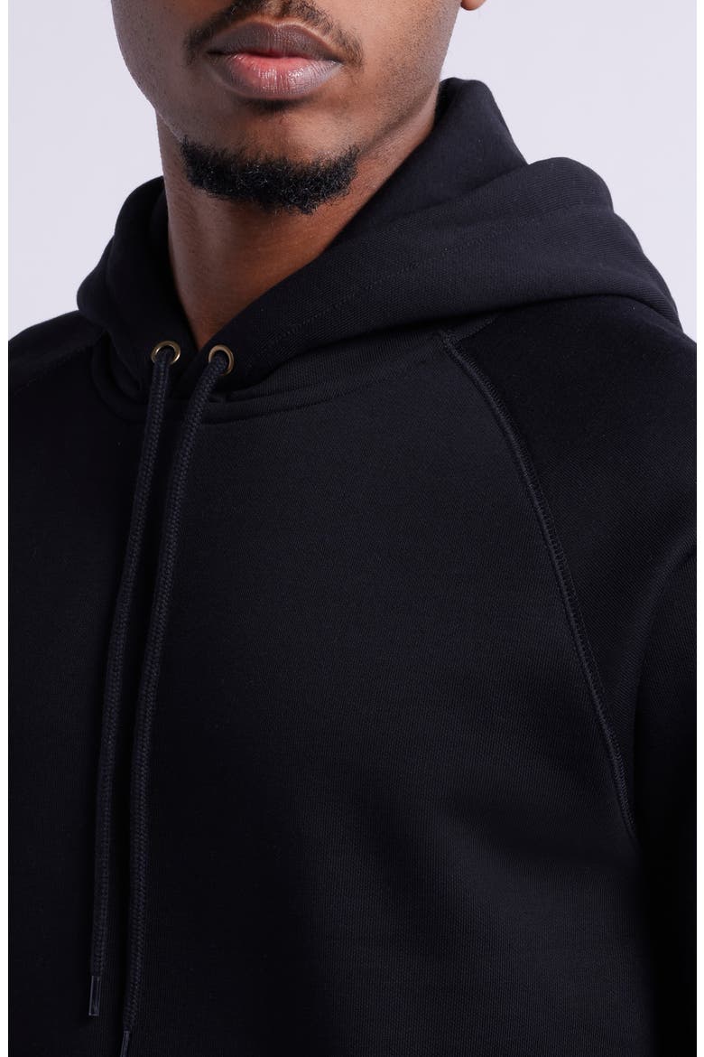 Chase Fleece Hoodie, Alternate, color, BLACK / GOLD