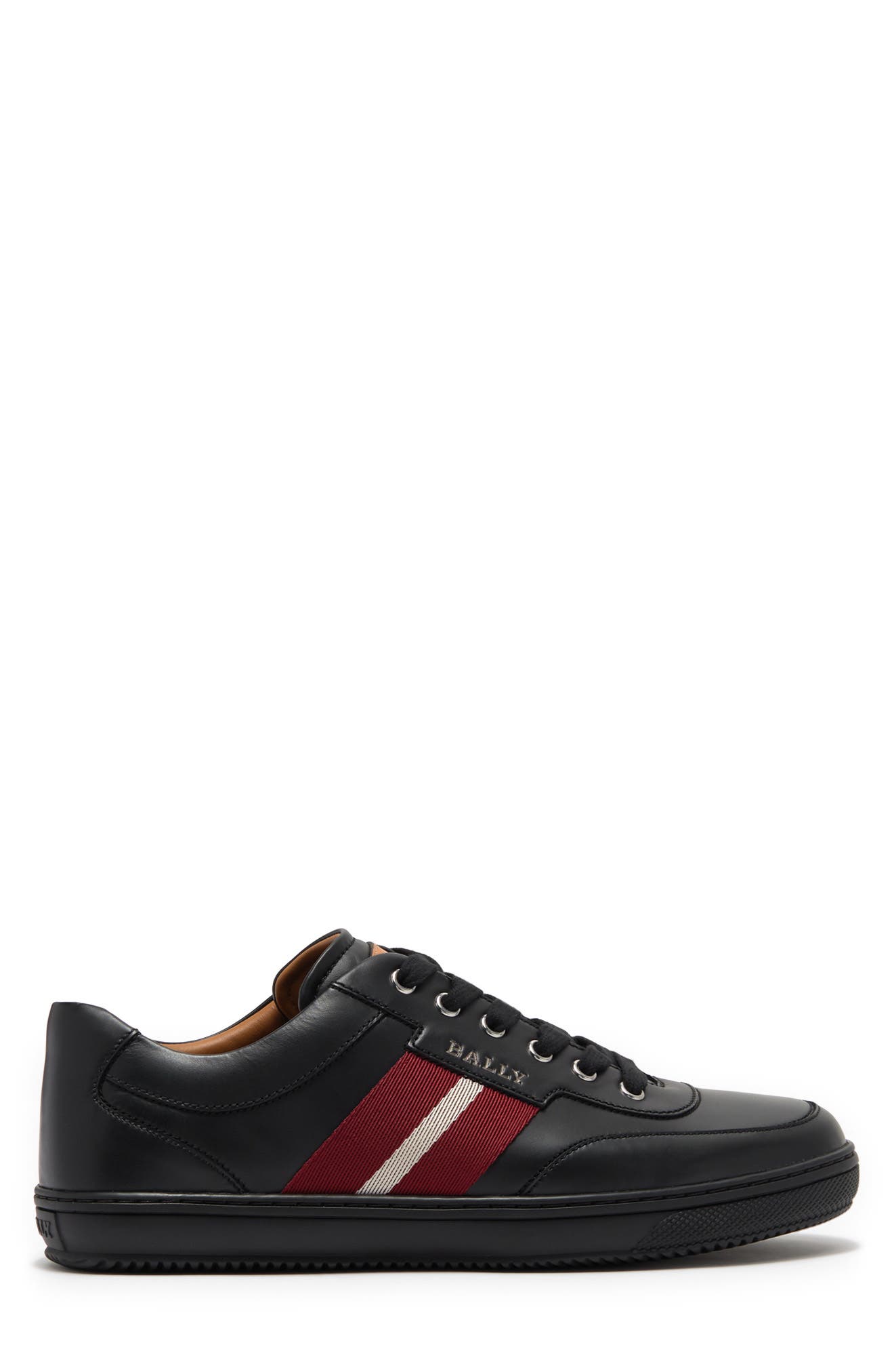 Oriano Leather Fashion Sneaker, Alternate, color, 0100 BLACK