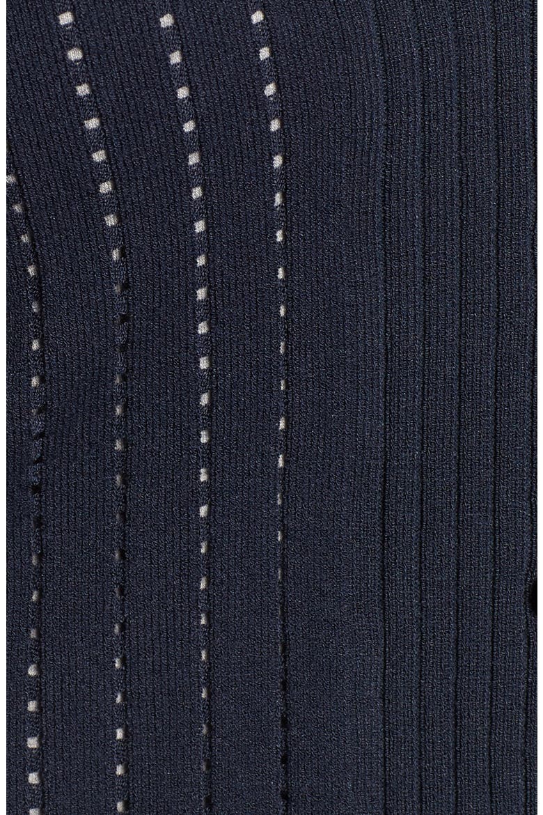 Peplum Cardigan, Alternate, color, NAVY NIGHT