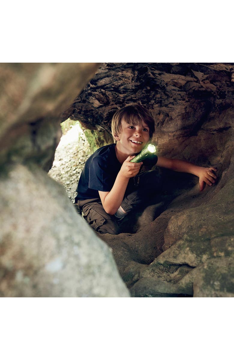 HABA Terra Kids Flashlight with Carabiner Clip, Kids Outdoor Toys, 4 Way Light Ideal for Kids Camping Essentials, Ages 6 and Up, Alternate, color, Multi