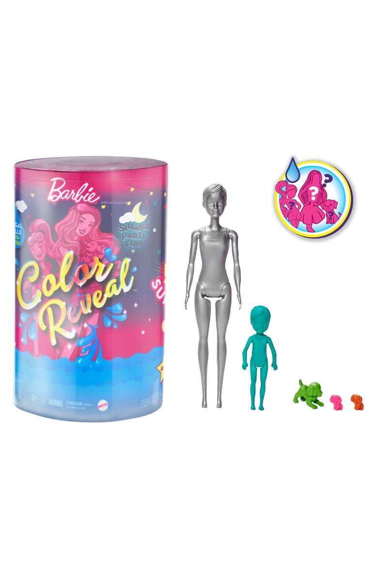 Mattel Barbie<sup>®</sup> Color Reveal Slumber Party Set with 50 Surprises, Alternate, color,
