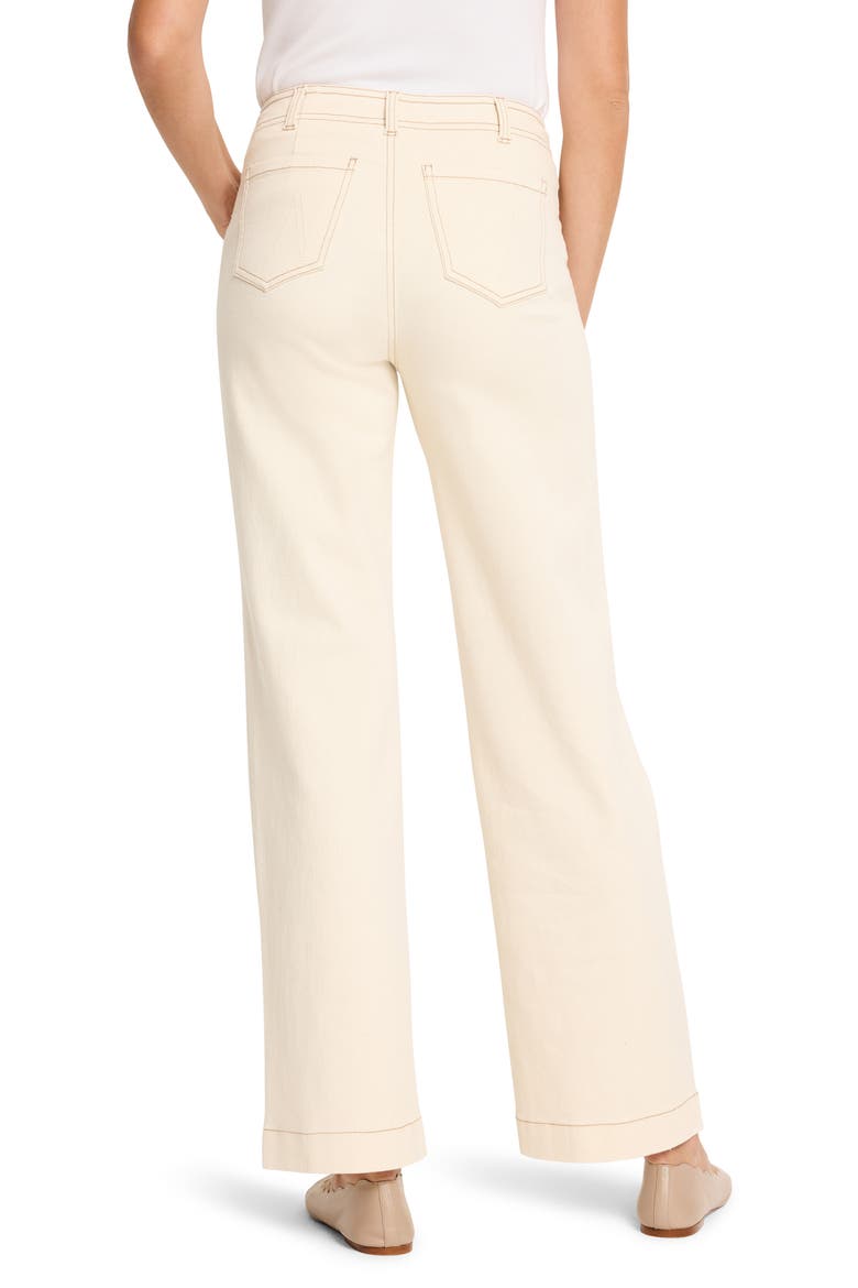Patch Pocket High Waist Wide Leg Jeans, Alternate, color, CANVAS