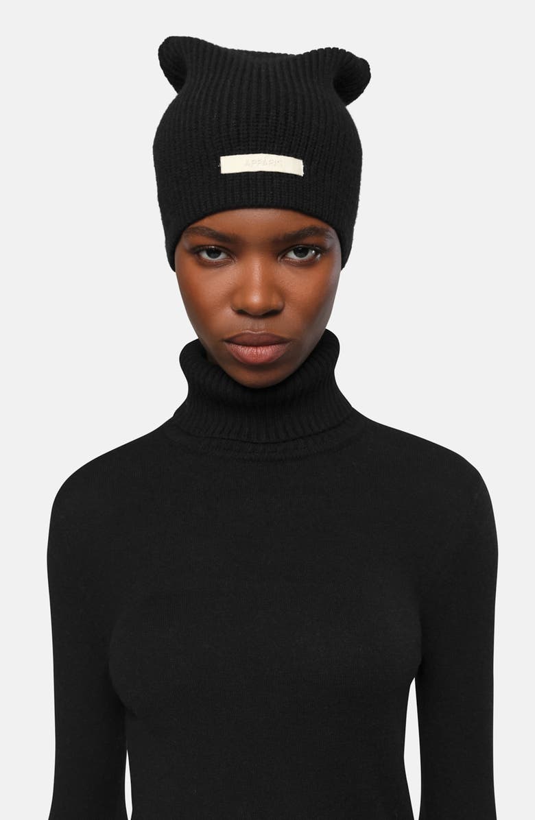 Apparis Cara Logo Patch Beanie, Alternate, color, Noir