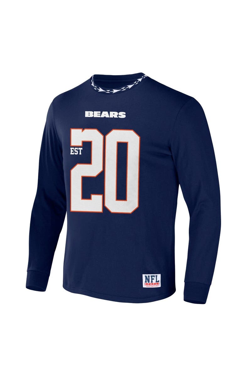 STAPLE Men's NFL x Staple Navy Chicago Bears Core Team Long Sleeve T-Shirt, Alternate, color, Navy