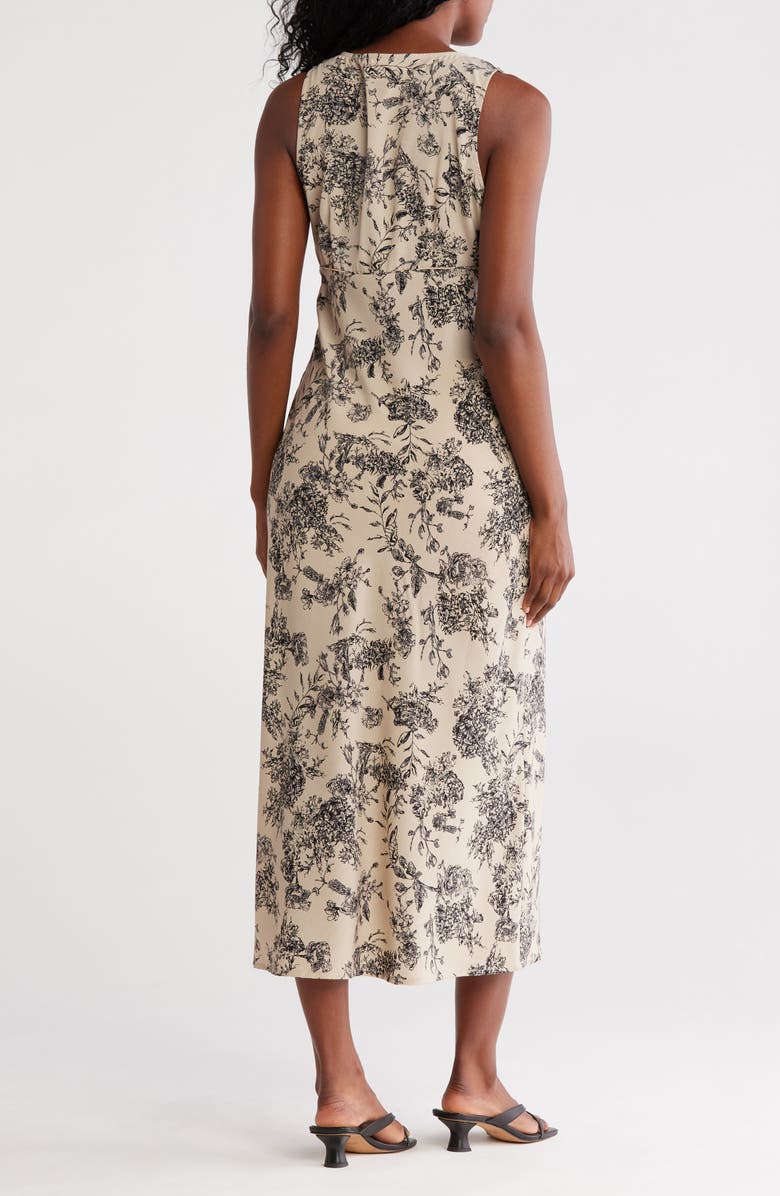 STITCHDROP Audubon Sleeveless Empire Waist Midi Dress, Alternate, color, Taupe