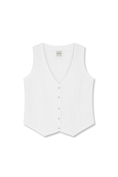 Vir Vita Violette Vest In White
