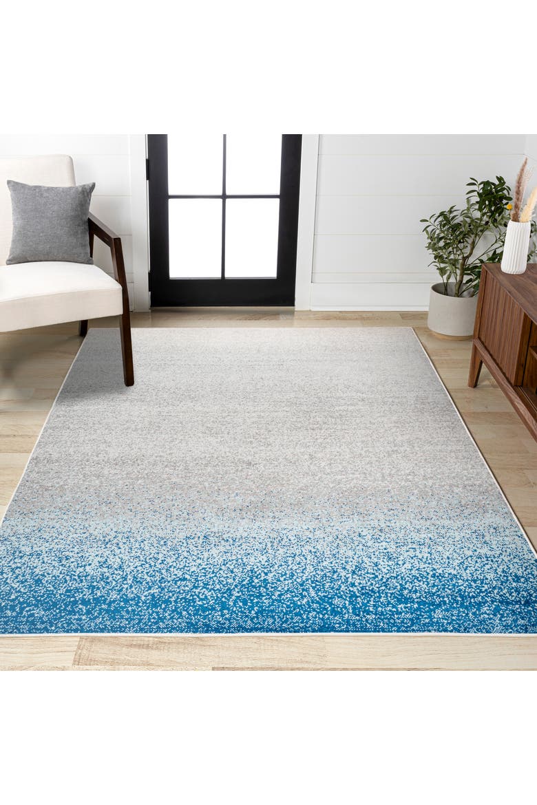 Shore Modern Gradient Area Rug, Alternate, color, Blue/Cream