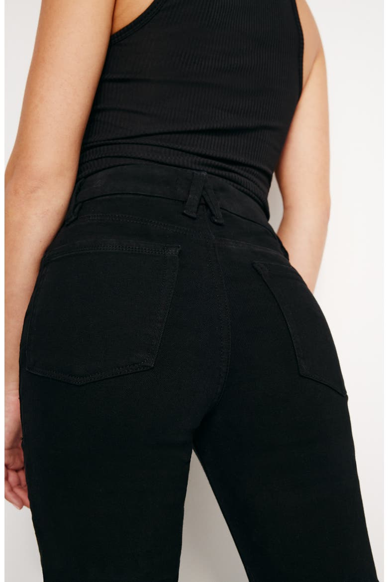 Never Fades Good Flare Jeans, Alternate, color, BLACK001