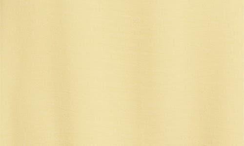 Connected Apparel Flutter Sleeve Tie Waist Crepe Midi Dress In Lemon