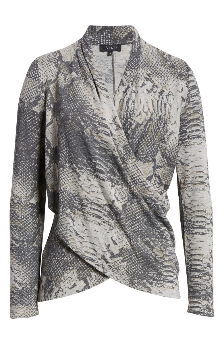 1.STATE Graphic Python Print Top, Alternate, color,