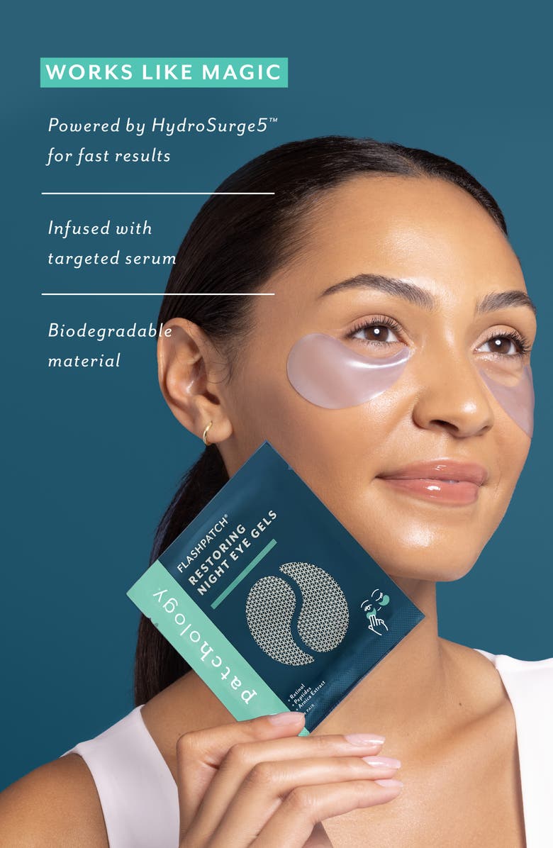 Patchology FlashPatch<sup>™</sup> Night Restoring Eye Gels Eye Mask, Alternate, color, 