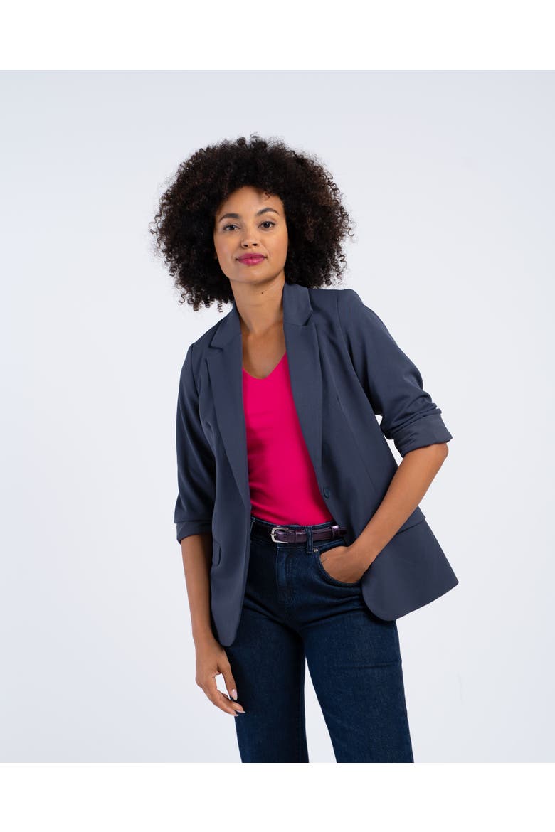 Izzy Blazer, Main, color, Graphite Blue