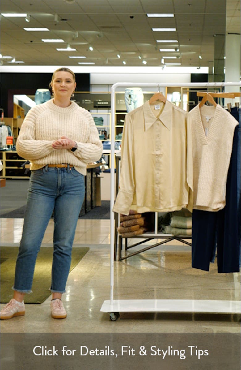 Megan Renee Silk Button-Up Shirt, sales video thumbnail