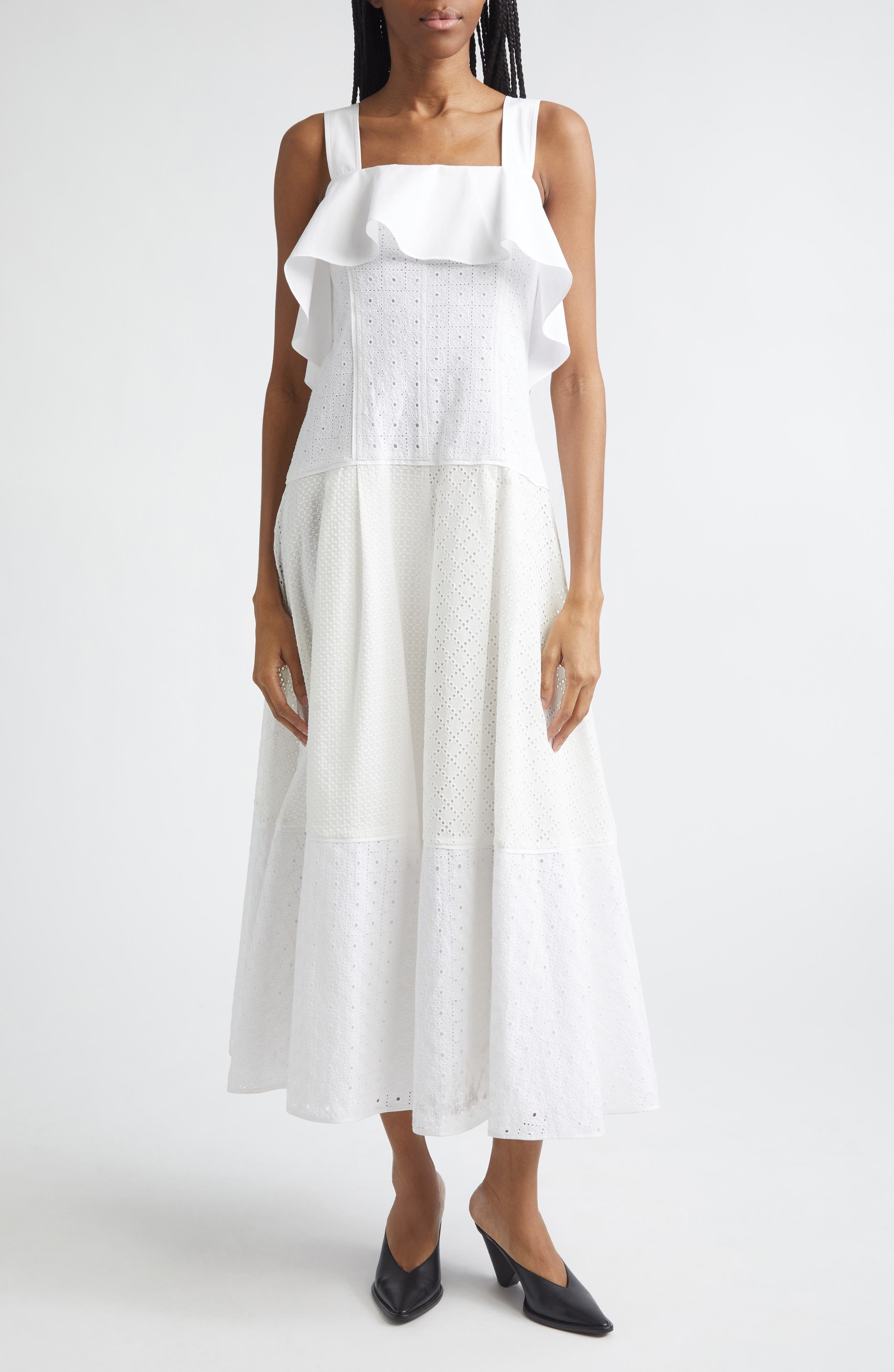 Broderie Anglaise Patchwork Sundress