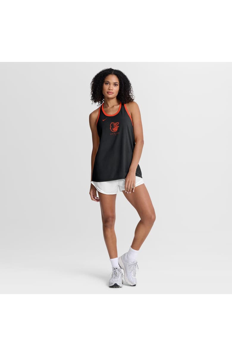 Nike Women's Nike Black Baltimore Orioles Tri-Blend Dri-FIT Racerback Tank Top, Alternate, color, Black