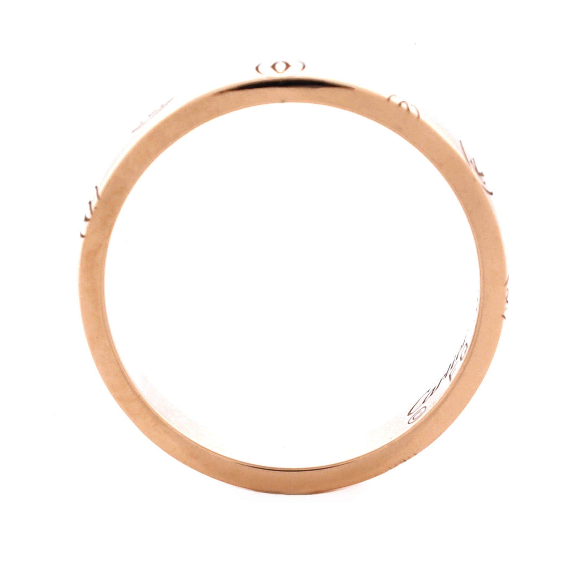 Logo de Cartier Wedding Band Ring 18K Rose Gold, Alternate, color, Metallic Gold