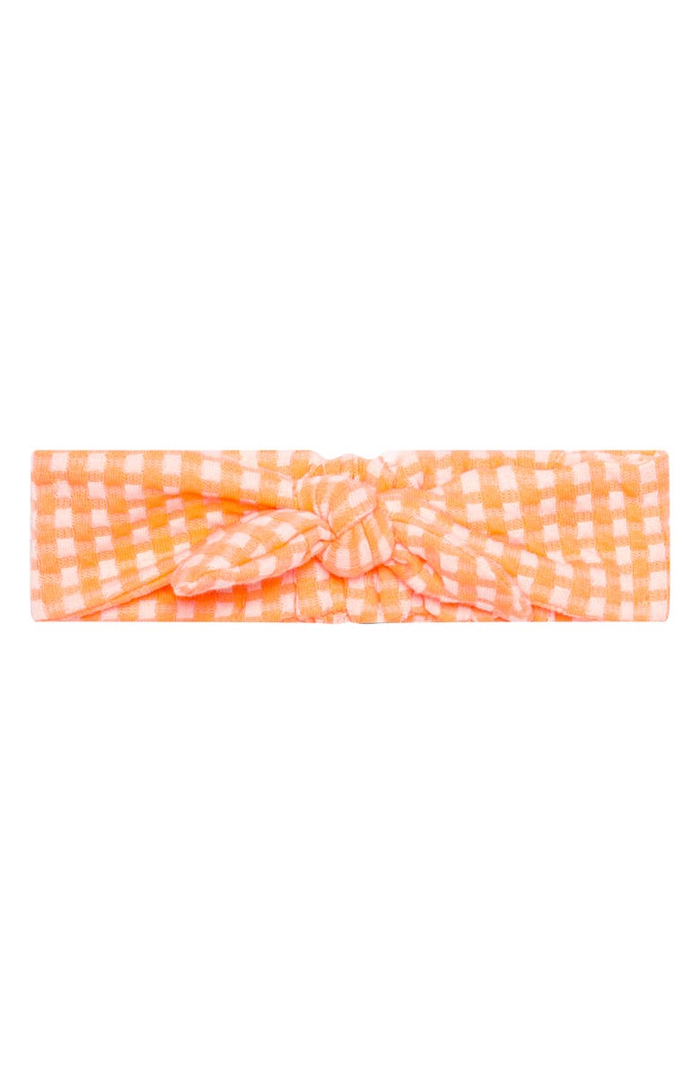 PL Baby by Petit Lem 4-Piece Top, Shorts, Romper & Headband Gift Set, Alternate, color, Peach