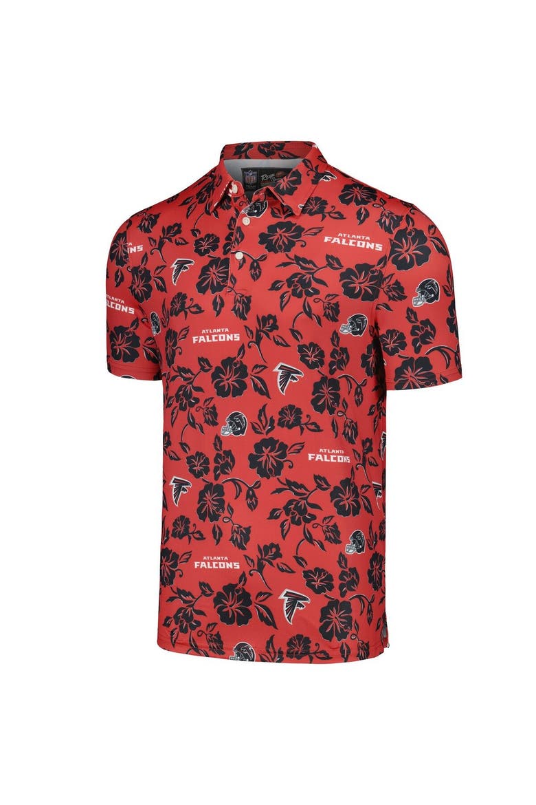 Men's Reyn Spooner Red Atlanta Falcons Pua Performance Polo, Alternate, color, Red